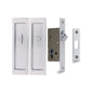 Flush Pull Privacy Set by M Marcus - Heritage Brass