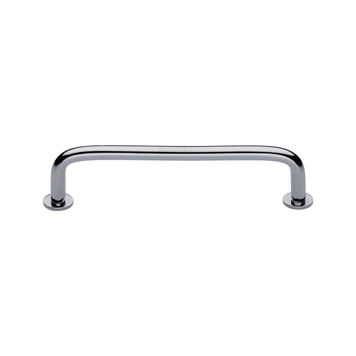Wire Cabinet Pull Handle with Rose by M Marcus - Heritage Brass