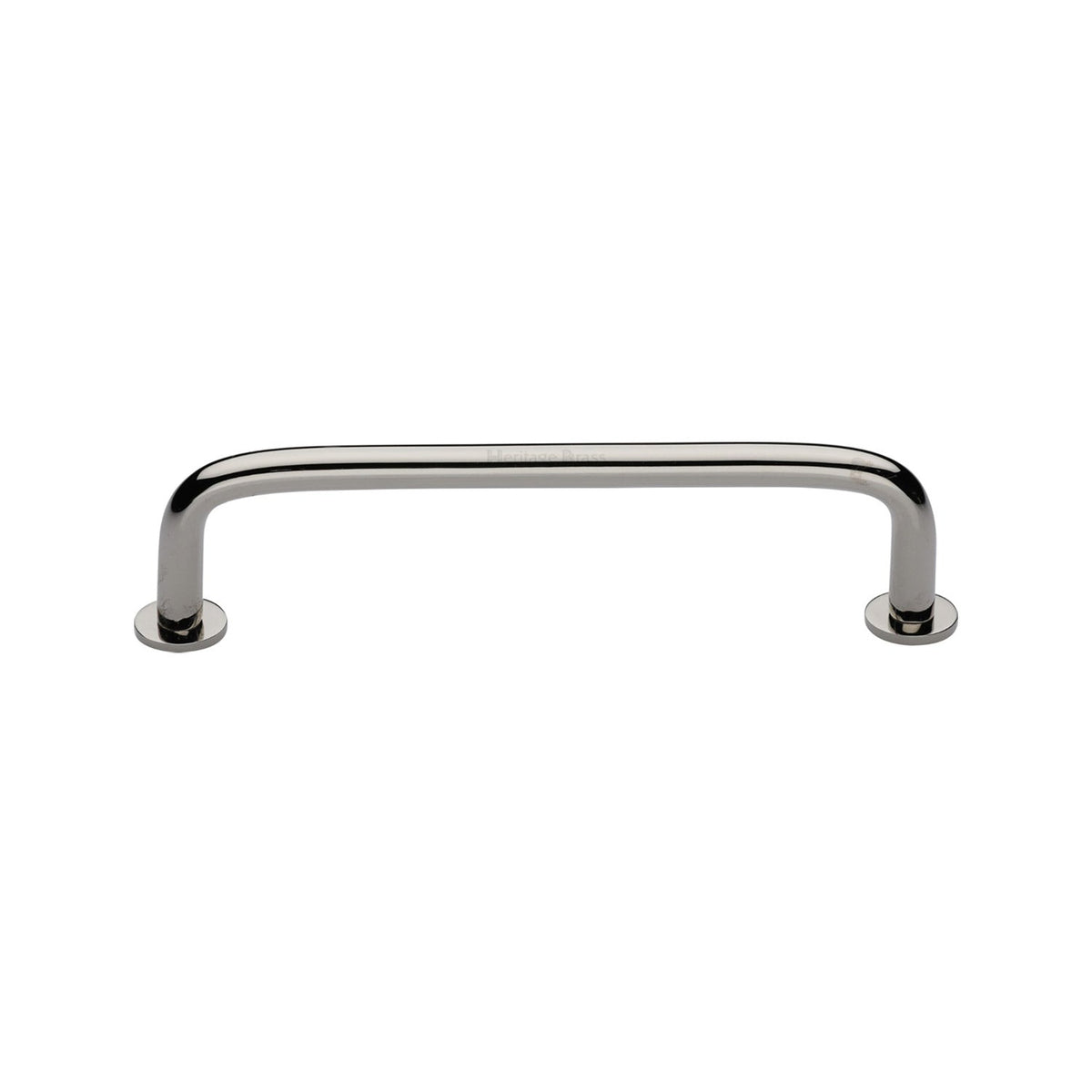 Wire Cabinet Pull Handle with Rose by M Marcus - Heritage Brass