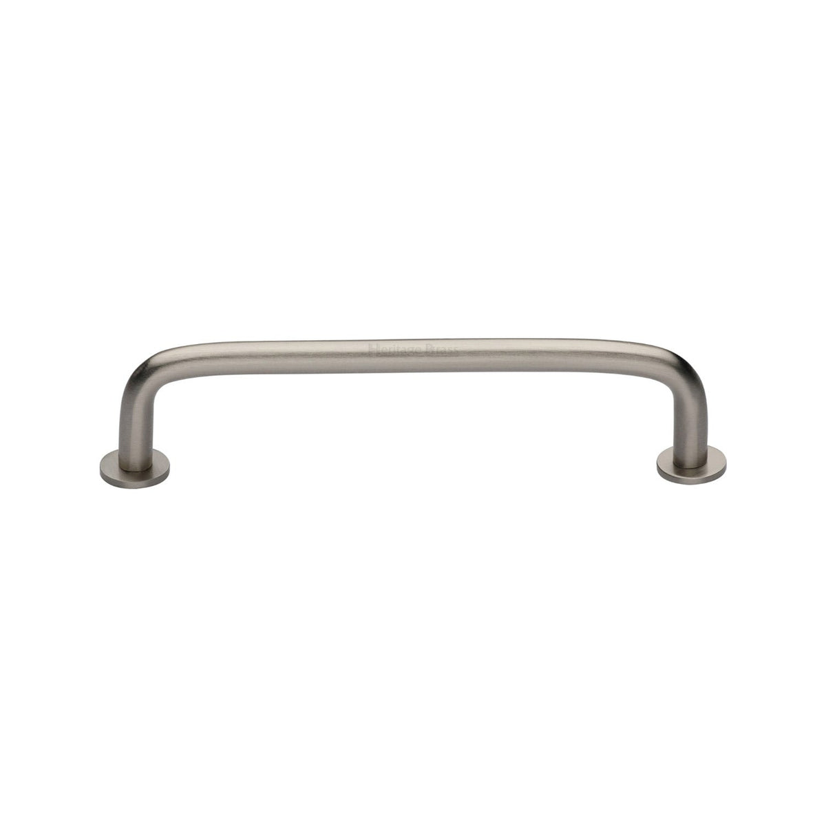 Wire Cabinet Pull Handle with Rose by M Marcus - Heritage Brass