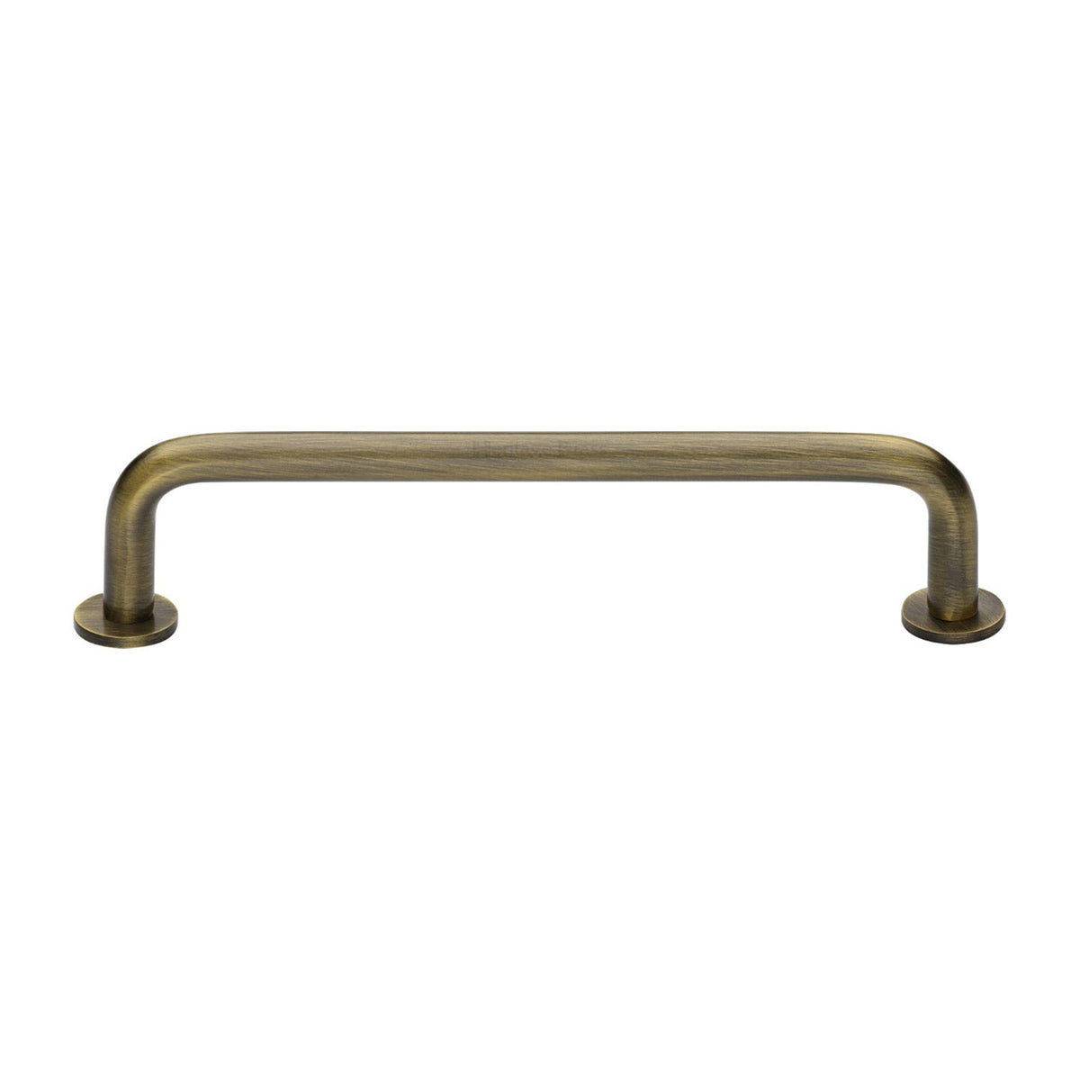 Wire Cabinet Pull Handle with Rose by M Marcus - Heritage Brass