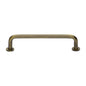 Wire Cabinet Pull Handle with Rose by M Marcus - Heritage Brass