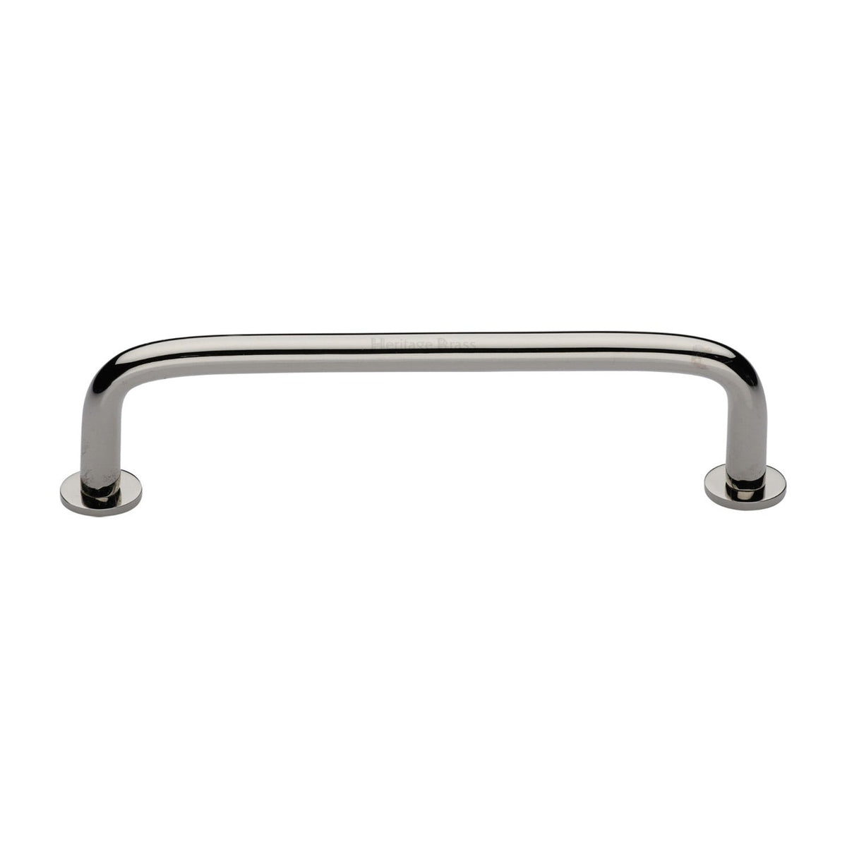 Wire Cabinet Pull Handle with Rose by M Marcus - Heritage Brass