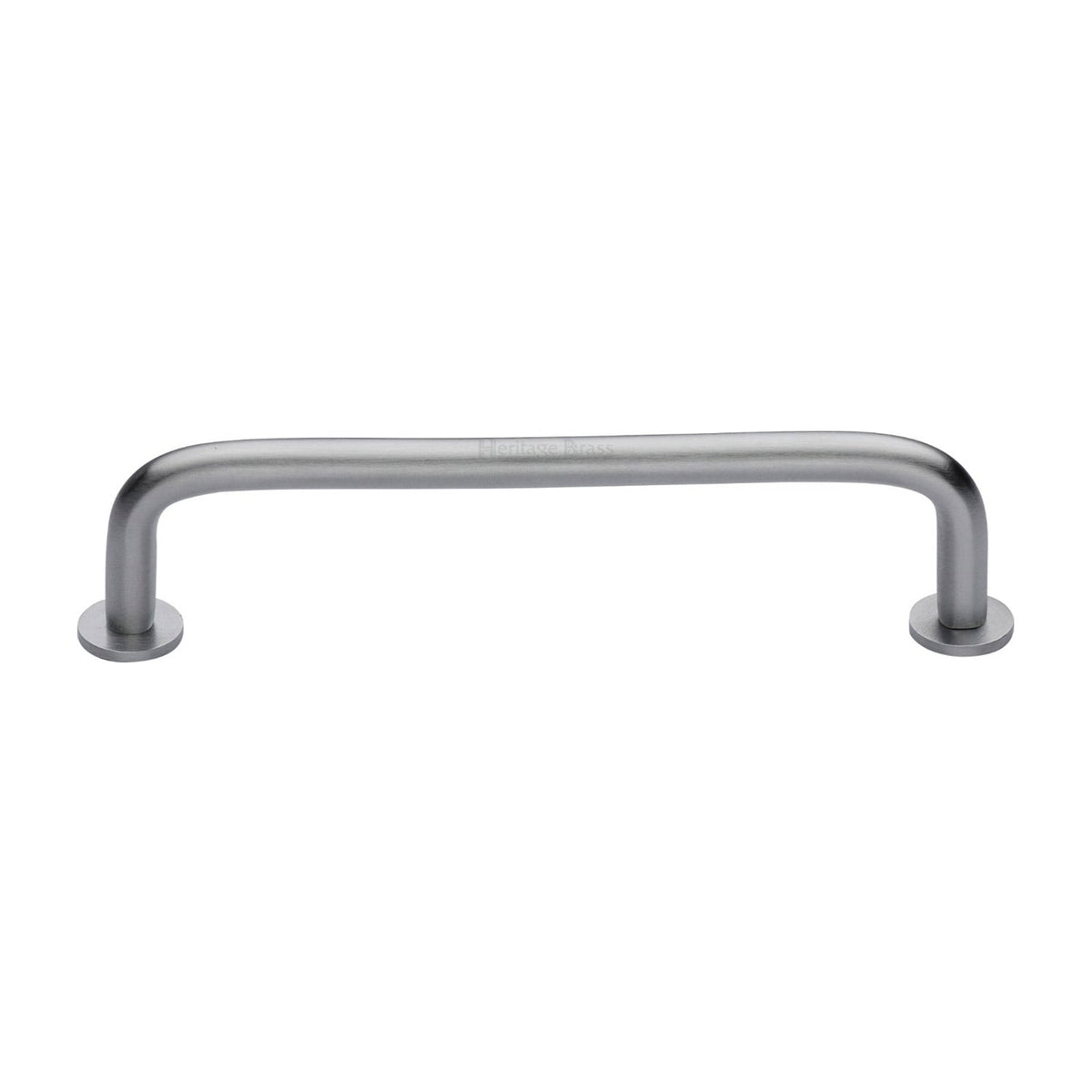 Wire Cabinet Pull Handle with Rose by M Marcus - Heritage Brass