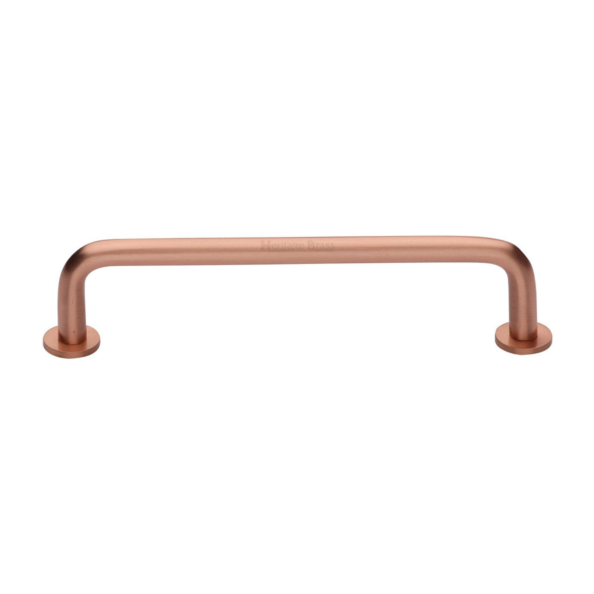 Wire Cabinet Pull Handle with Rose by M Marcus - Heritage Brass