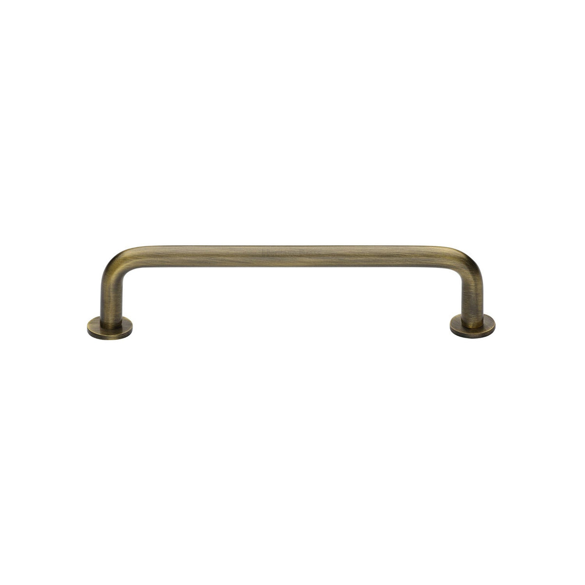 Wire Cabinet Pull Handle with Rose by M Marcus - Heritage Brass