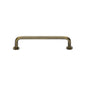 Wire Cabinet Pull Handle with Rose by M Marcus - Heritage Brass