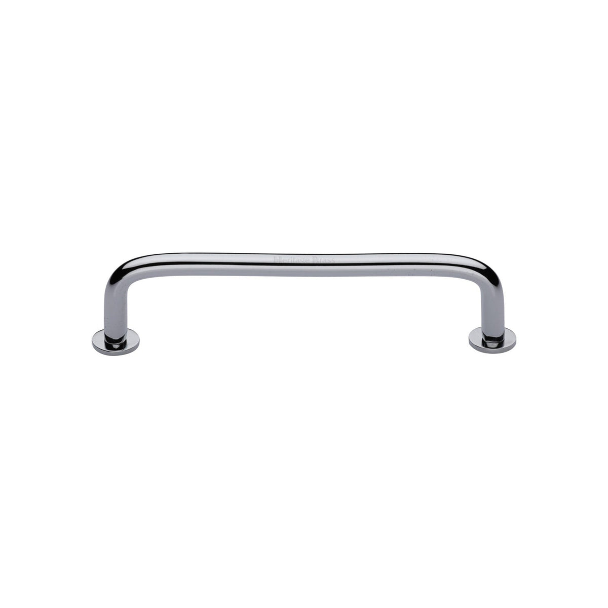 Wire Cabinet Pull Handle with Rose by M Marcus - Heritage Brass