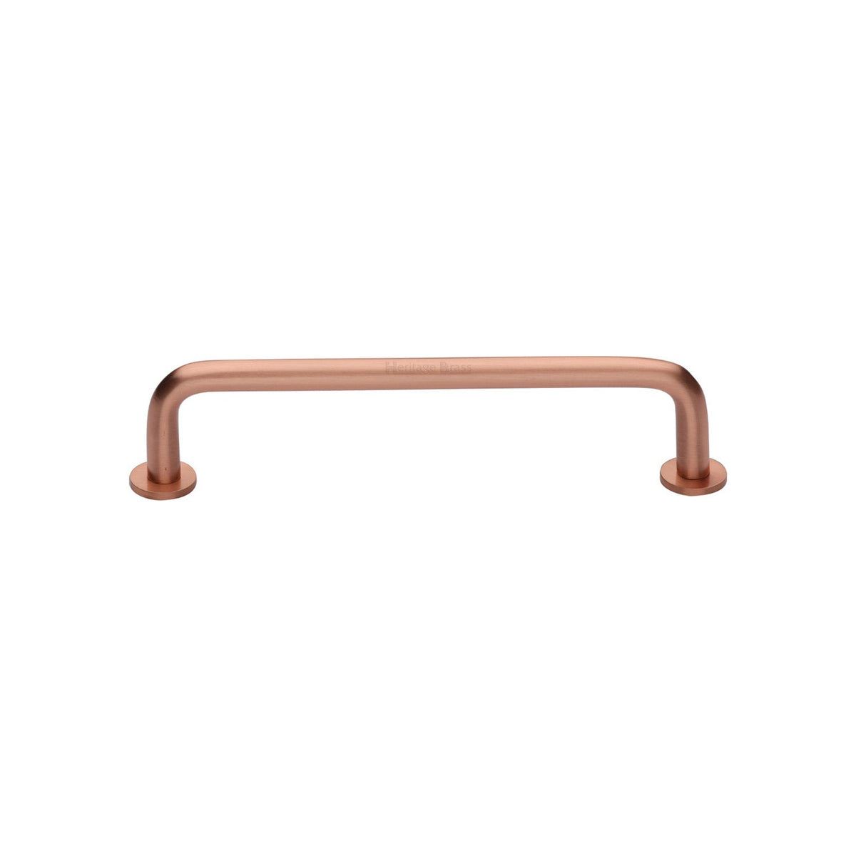 Wire Cabinet Pull Handle with Rose by M Marcus - Heritage Brass