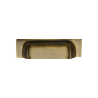 Military Cabinet Drawer Pull - Antique Brass - 152 mm