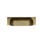 Military Cabinet Drawer Pull - Antique Brass - 152 mm