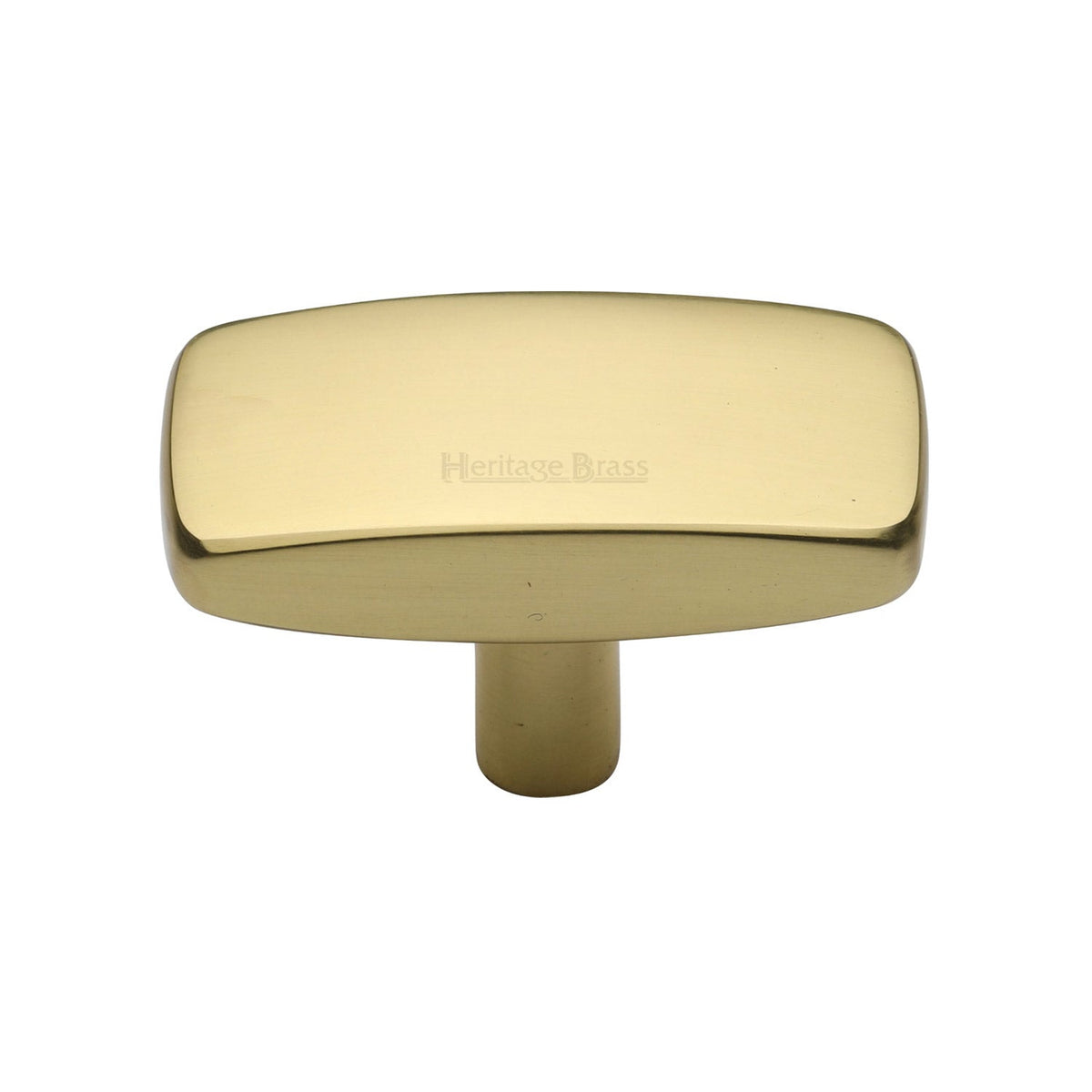 Rectangular Cabinet Knob by M Marcus - Heritage Brass