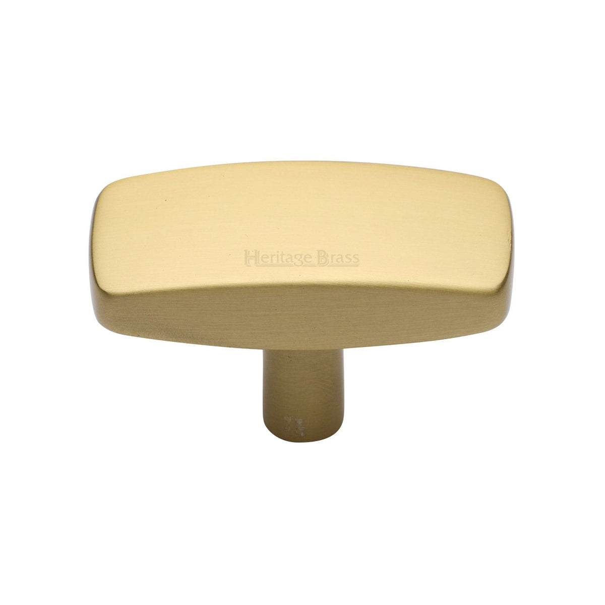 Rectangular Cabinet Knob by M Marcus - Heritage Brass