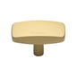 Rectangular Cabinet Knob by M Marcus - Heritage Brass