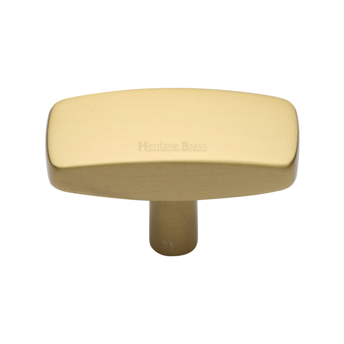 Rectangular Cabinet Knob by M Marcus - Heritage Brass