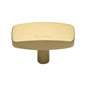 Rectangular Cabinet Knob by M Marcus - Heritage Brass