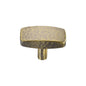 Rectangular Hammered Cabinet Knob by M Marcus - Heritage Brass