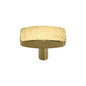 Rectangular Hammered Cabinet Knob by M Marcus - Heritage Brass