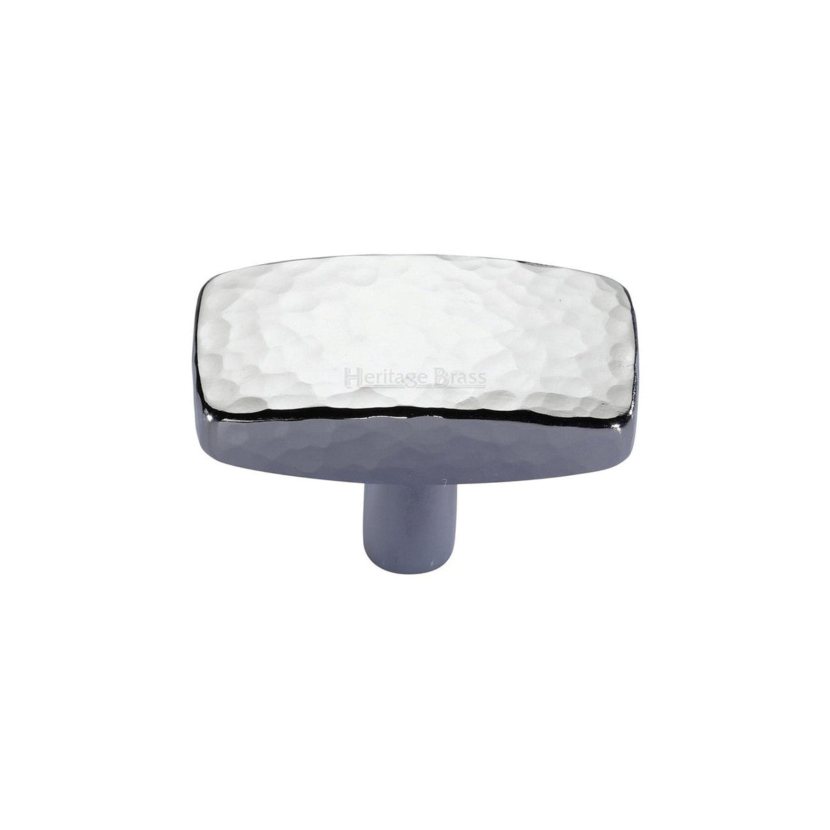 Rectangular Hammered Cabinet Knob by M Marcus - Heritage Brass