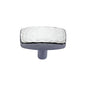 Rectangular Hammered Cabinet Knob by M Marcus - Heritage Brass