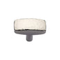 Rectangular Hammered Cabinet Knob by M Marcus - Heritage Brass