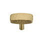 Rectangular Hammered Cabinet Knob by M Marcus - Heritage Brass