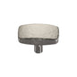 Rectangular Hammered Cabinet Knob by M Marcus - Heritage Brass