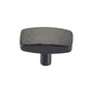 Rectangular Hammered Cabinet Knob by M Marcus - Heritage Brass