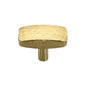 Rectangular Hammered Cabinet Knob by M Marcus - Heritage Brass