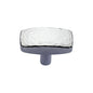 Rectangular Hammered Cabinet Knob by M Marcus - Heritage Brass
