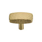 Rectangular Hammered Cabinet Knob by M Marcus - Heritage Brass