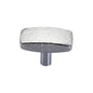 Rectangular Hammered Cabinet Knob by M Marcus - Heritage Brass