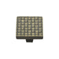 Square Weave Cabinet Knob by M Marcus - Heritage Brass