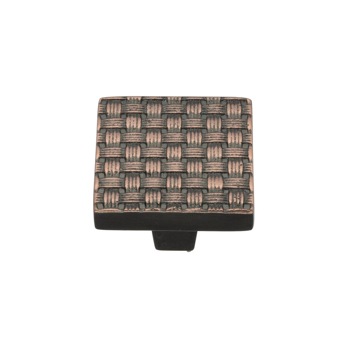 Square Weave Cabinet Knob by M Marcus - Heritage Brass