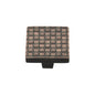 Square Weave Cabinet Knob by M Marcus - Heritage Brass