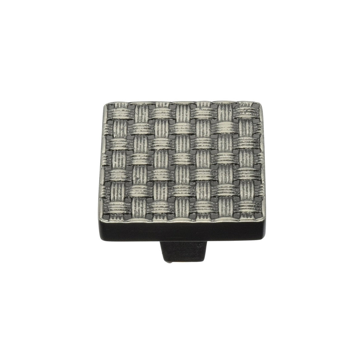 Square Weave Cabinet Knob by M Marcus - Heritage Brass