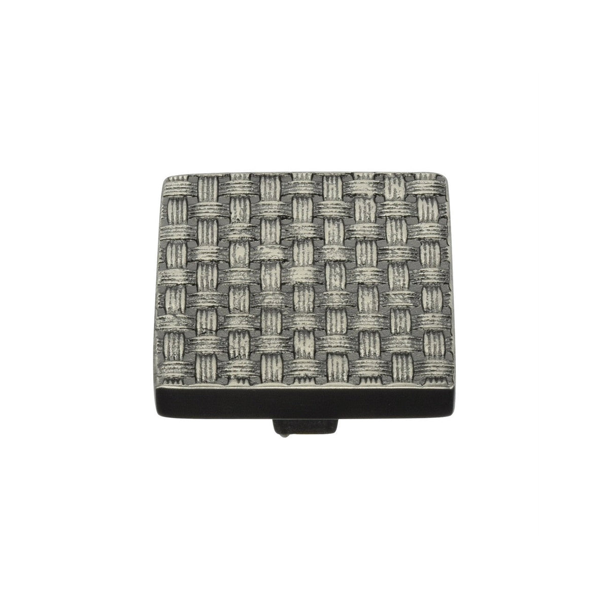 Square Weave Cabinet Knob by M Marcus - Heritage Brass