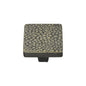 Square Stingray Cabinet Knob by M Marcus - Heritage Brass