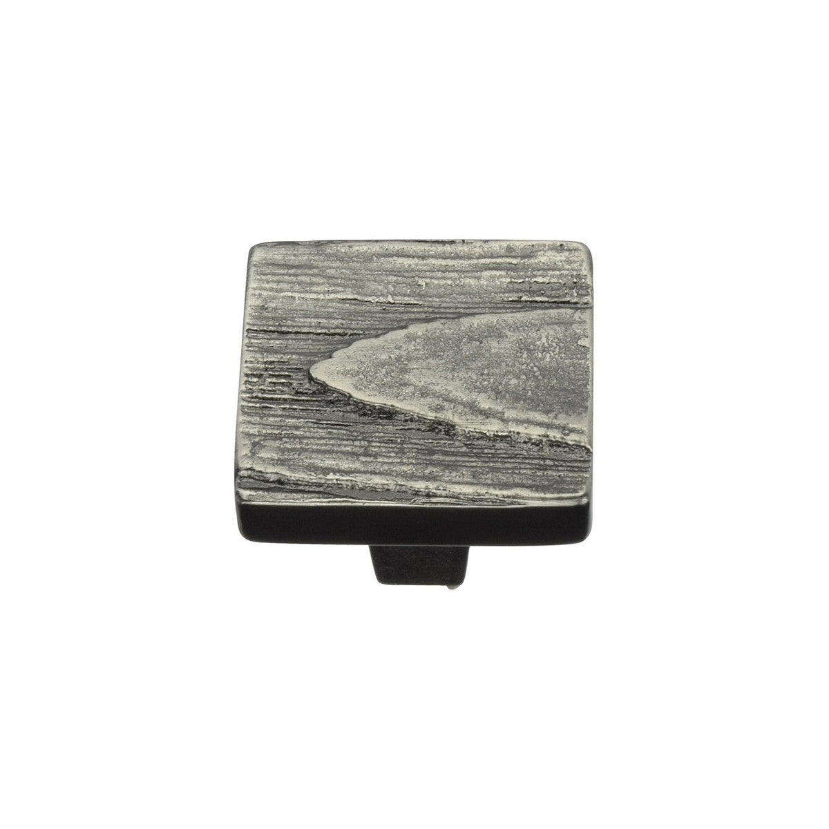 Square Pine Cabinet Knob by M Marcus - Heritage Brass