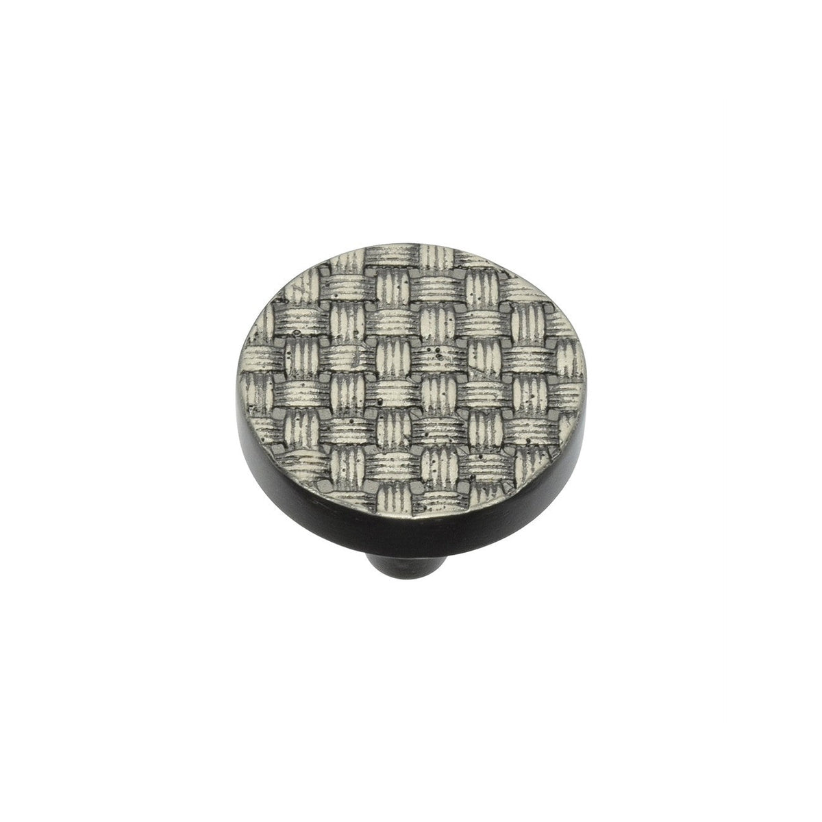 Round Weave Cabinet Knob by M Marcus - Heritage Brass