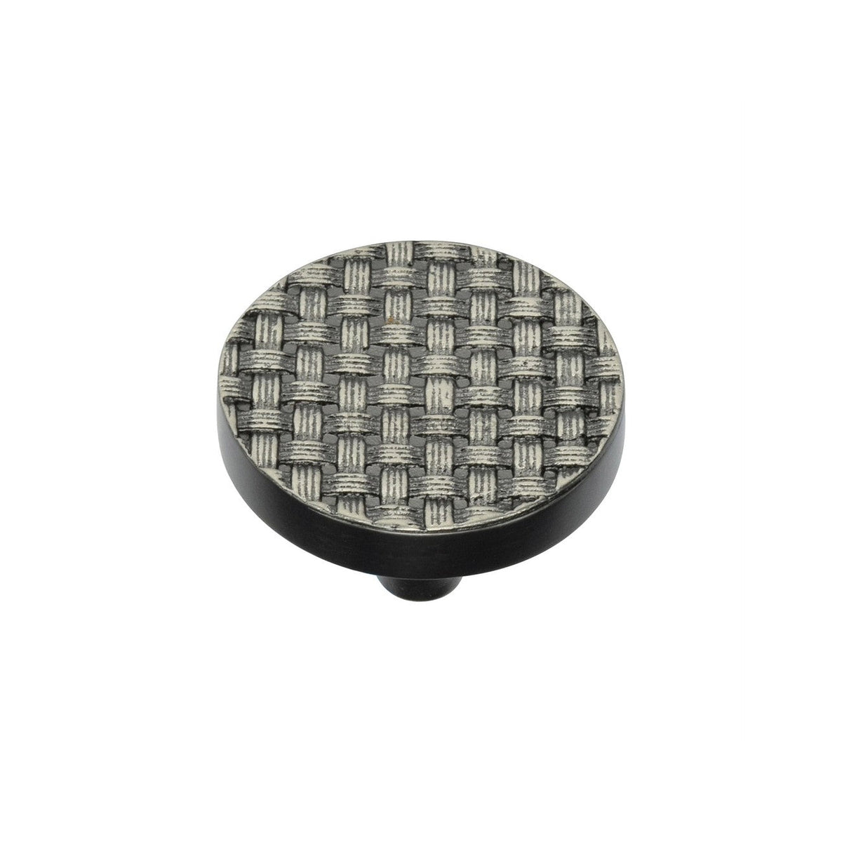 Round Weave Cabinet Knob by M Marcus - Heritage Brass