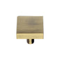 Square Design Cabinet Knob by M Marcus - Heritage Brass