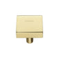 Square Design Cabinet Knob by M Marcus - Heritage Brass