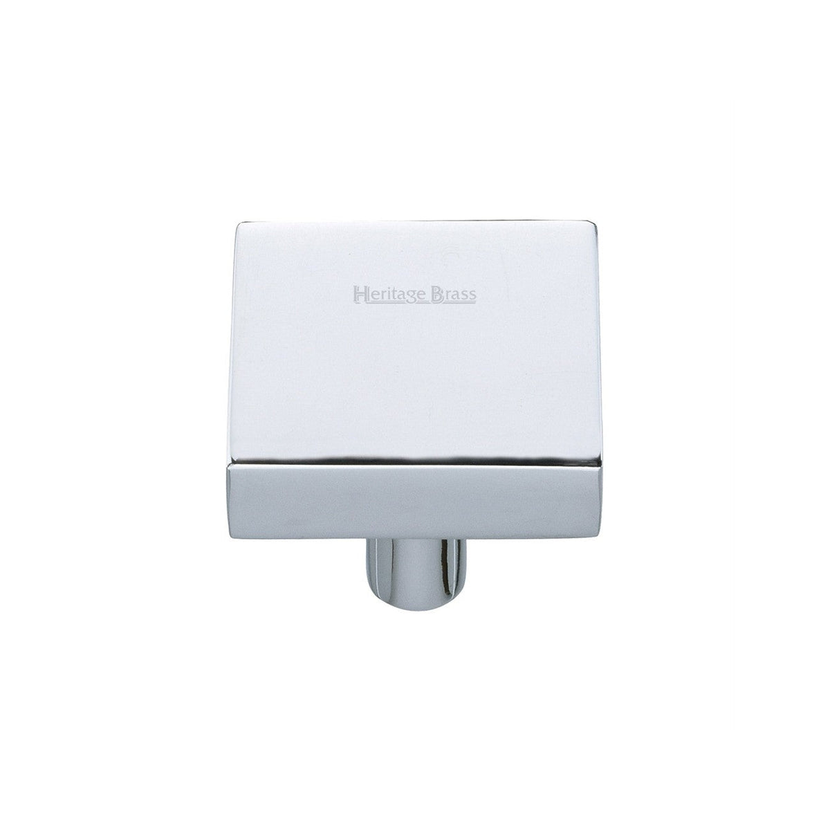Square Design Cabinet Knob by M Marcus - Heritage Brass