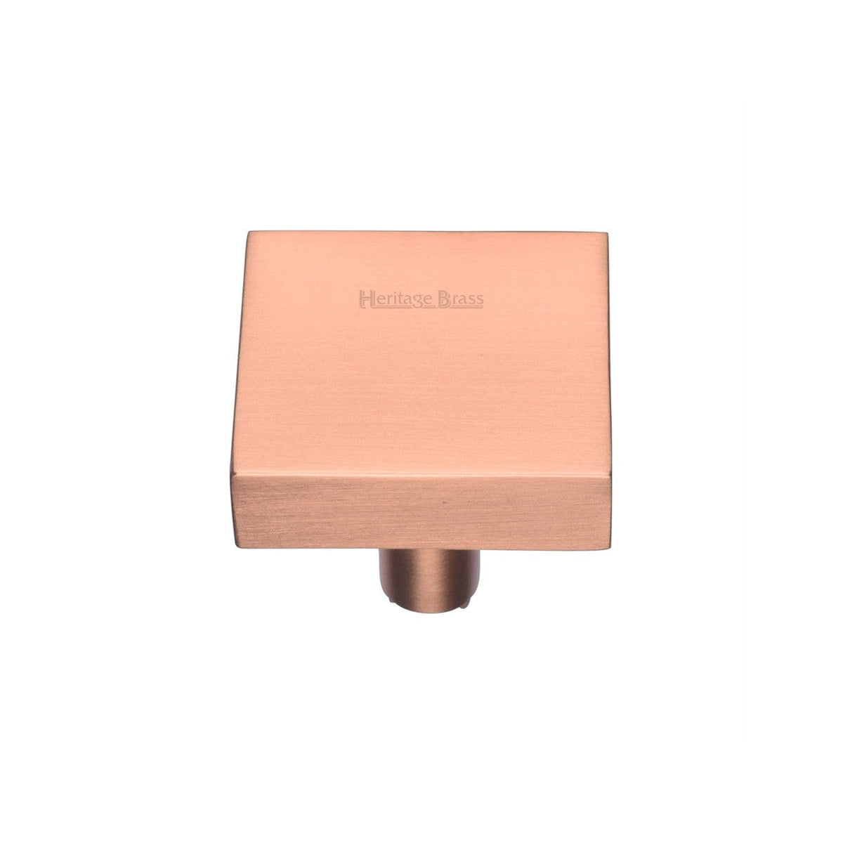 Square Design Cabinet Knob by M Marcus - Heritage Brass