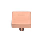 Square Design Cabinet Knob by M Marcus - Heritage Brass