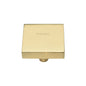 Square Design Cabinet Knob by M Marcus - Heritage Brass