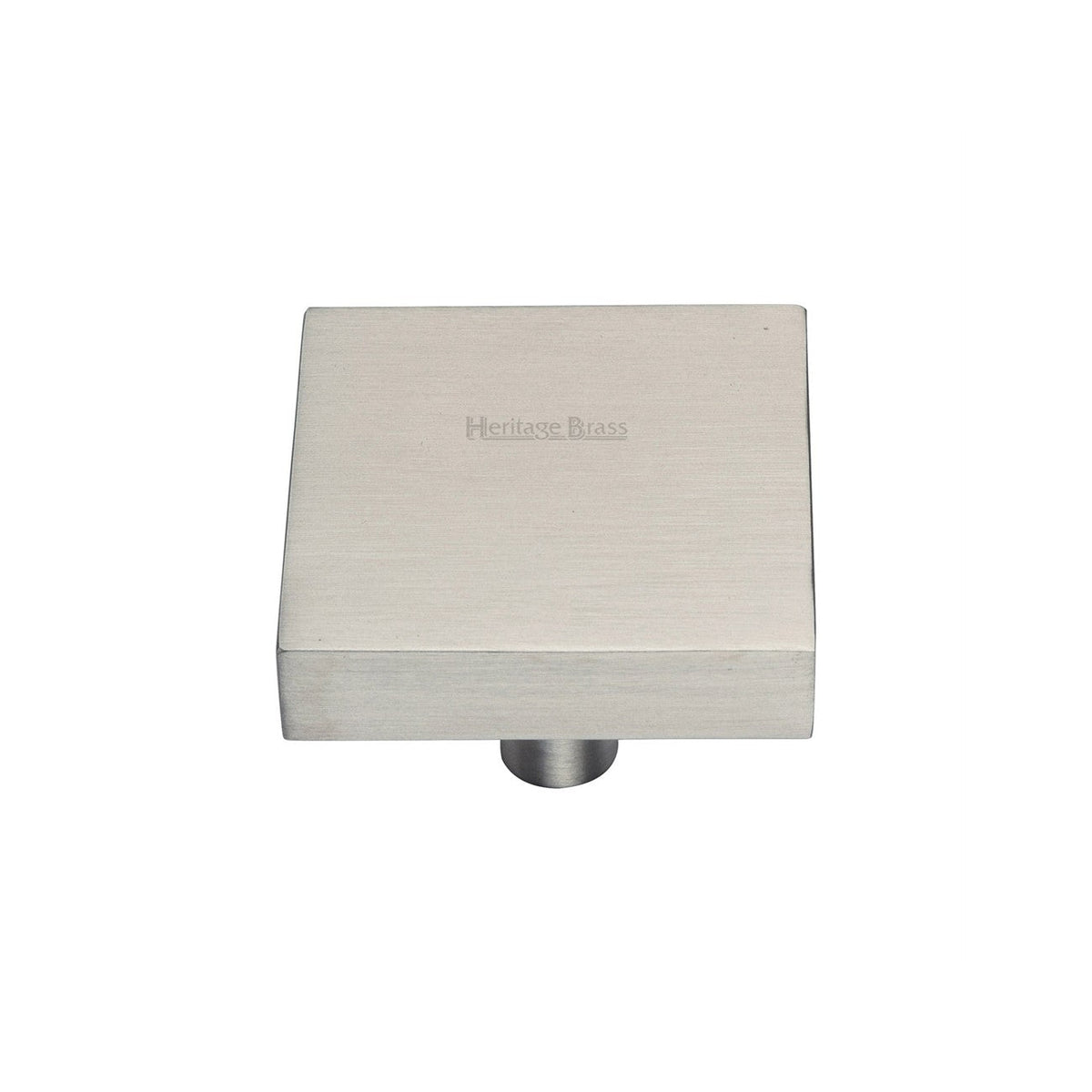 Square Design Cabinet Knob by M Marcus - Heritage Brass