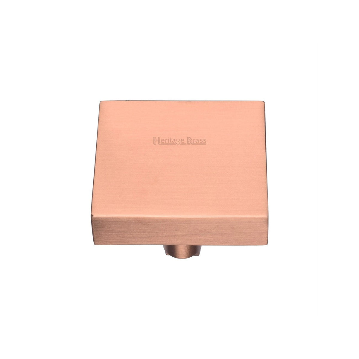 Square Design Cabinet Knob by M Marcus - Heritage Brass