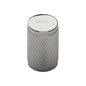 Cylindric Knurled Cabinet Knob by M Marcus - Heritage Brass